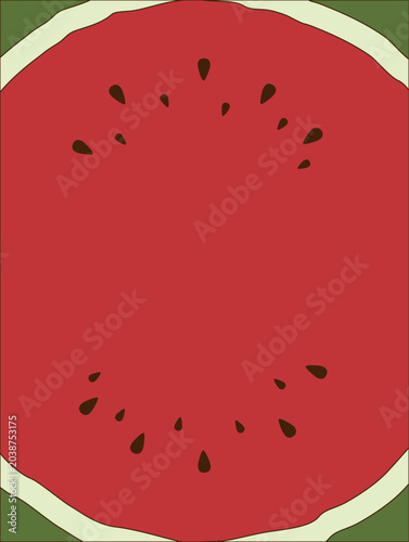 Fresh watermelon fruit slice isolated on white background