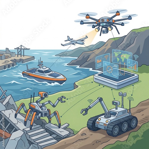 Innovative technological advancements in drone and robotic technology for various industrial applications