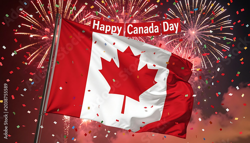 Canada Day Maple Leaf Banner
