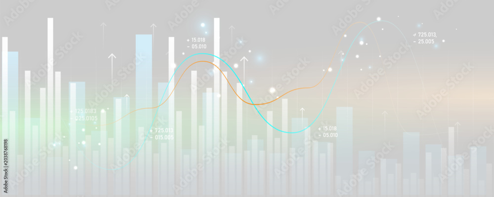 Fototapeta premium data analysis Technology related to finance and economy, world market