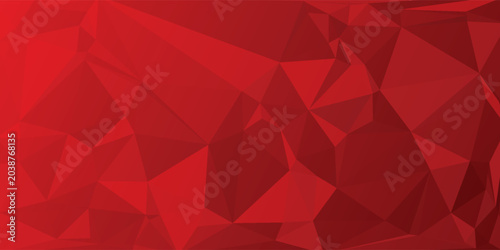 Photos Abstract Red Low Poly Geometric Vector Background