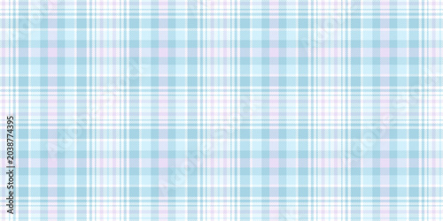 Valokuva Seamless fabric texture in pastel colors in tartan style