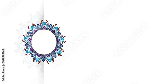 Mandala Golden Background Floral pattern. A captivating design featuring 4 intricate golden mandalas, perfect for adding a touch of luxury and elegance to any project 4K Motion Graphics isolated on An