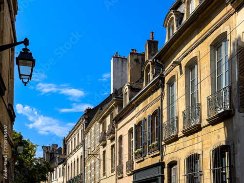 Street view of Beaune in France