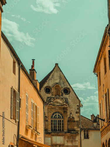 Traditional Cathedral building in Beaune, France