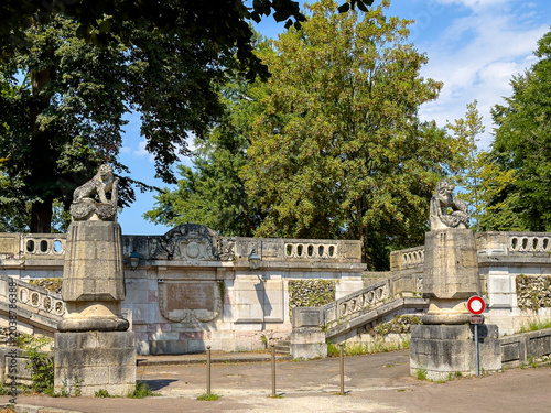 Street view of Beaune in France