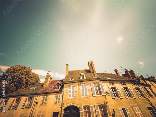 Street view of downtown Beaune, France