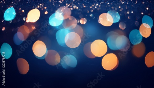 Blur Bookeh Colorful Lights Or Flashes On A Dark Maroon Color Background