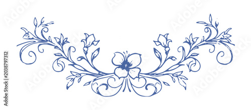 Quadro em tela Calligraphic page dividers