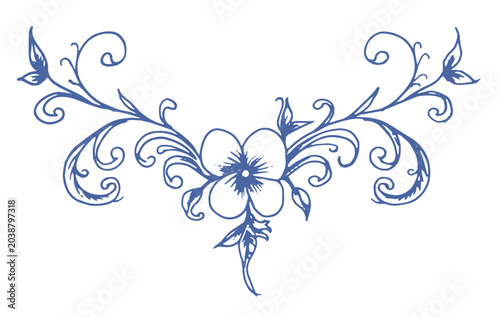 Schilderij op canvas Calligraphic page dividers