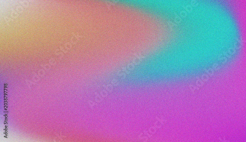 Vibrant Abstract Grainy Texture with a Smooth Color Gradient Blending Vivid Pink Purple Teal and Warm Orange