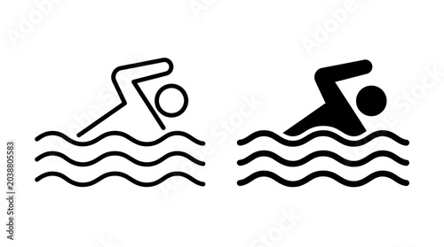 Foto Swimmers in Action Graphic