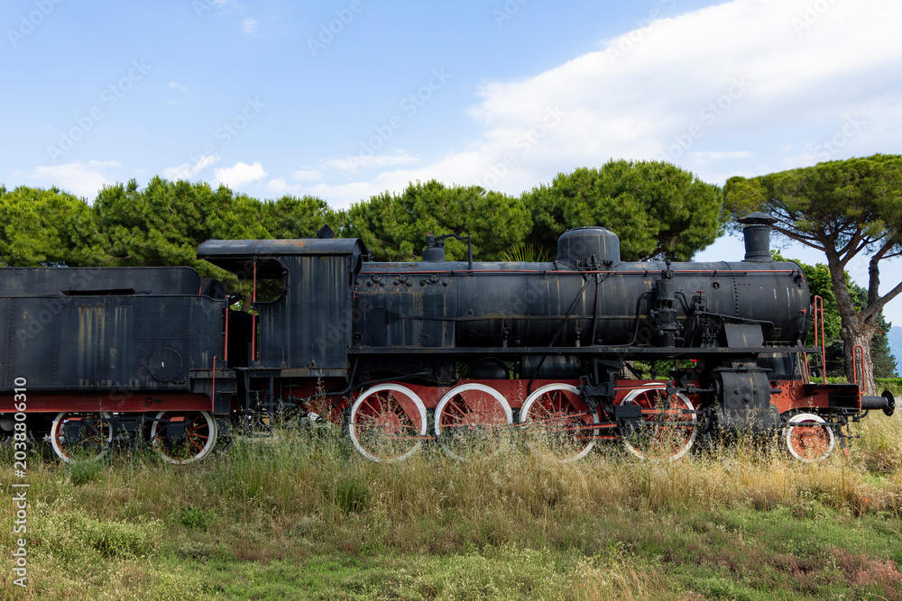 Obraz premium Old train in Lamezia Therme