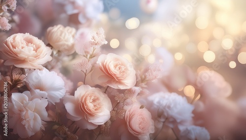 Soft Blurred Y2K Florals Vintage Backgrounds