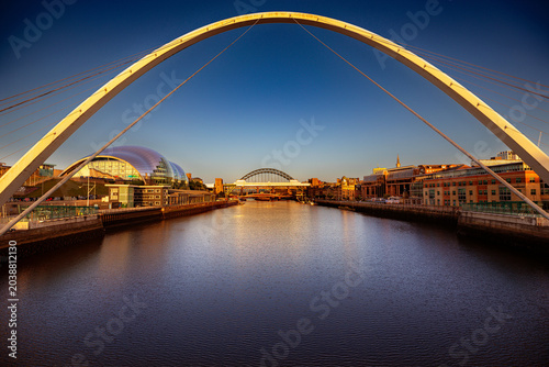 Obraz na płótnie A few photos taken during a walk along Newcastle Quayside.