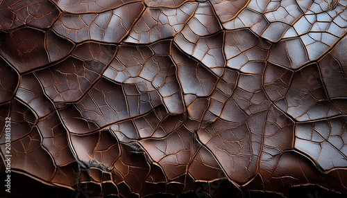Close Up Of A Leather Surface With A Lot Of Cracks And Wrinkles