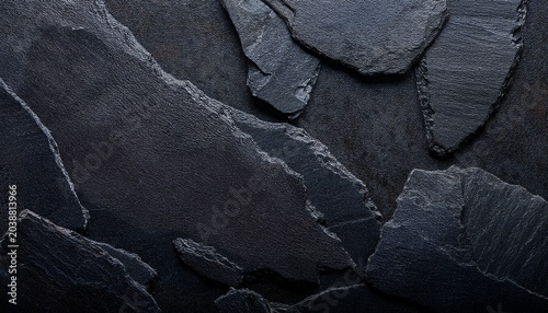 Dark Stone Texture Background Copy Space