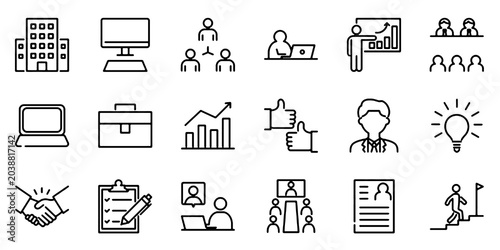 Photos Business icon set