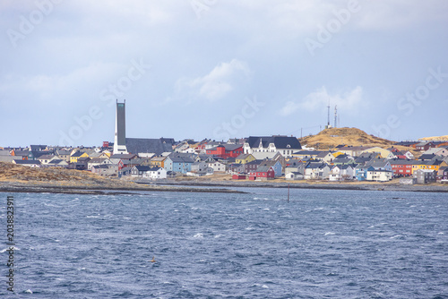 Part of Vardø seen from the coastal route