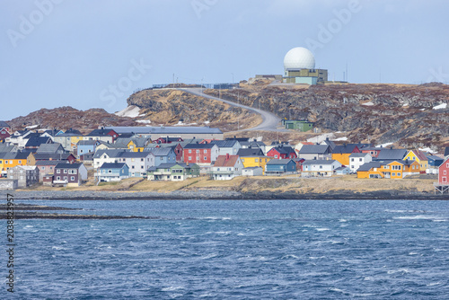 Part of Vardø seen from the coastal route