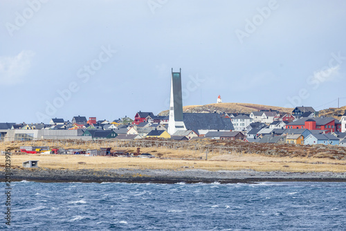 Part of Vardø seen from the coastal route