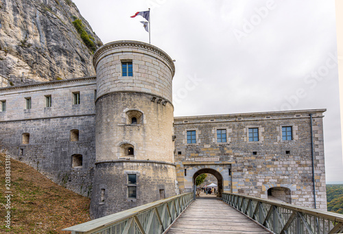 Porte de France du fort l'Écluse à Léaz, Ain, France