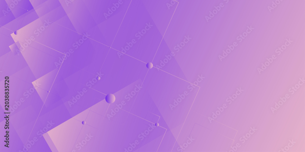 Obraz premium Abstract purple and violet background with luxurious gray line details and dynamic geometric square overlapping layers. Vector illustration for web header, banner, and presentation design. 