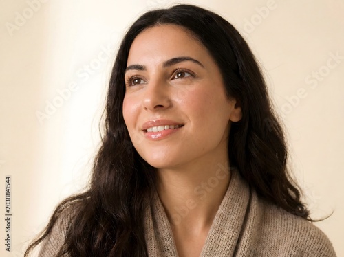 Natural portrait of Arabic woman