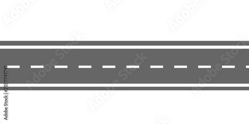 Winding road. Journey traffic curved highway. Road to horizon in perspective. Winding asphalt empty line isolated vector concept