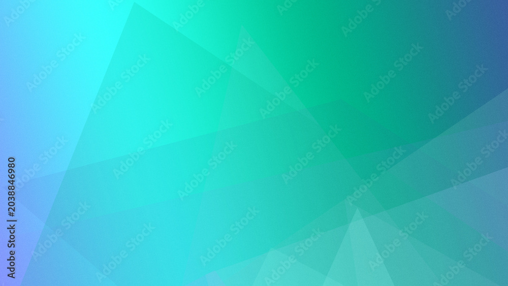 Obraz premium Teal and cyan abstract polygons overlap in a smooth, futuristic style with gentle glow and depth, making a versatile backdrop for slides and websites.