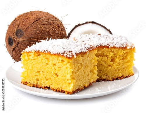 Coconut Cake Slices.