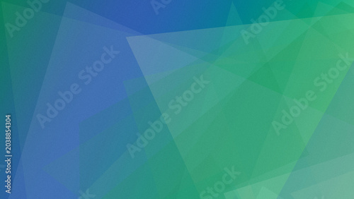 Quadro su tela Teal and green abstract polygon facets blend into a vivid gradient with gentle glow, providing a modern background for apps, tech branding, and banners