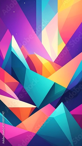 Abstract Geometric Landscape.