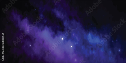 Schilderij op canvas Nebula galaxy background with stars in deep space universe astronomy background