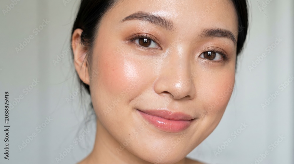 Obraz premium 自然な美しさを表現した女性のポートレート