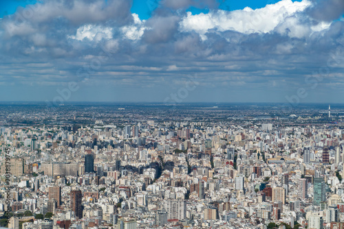 Schilderij op canvas aerial of Buenos aires