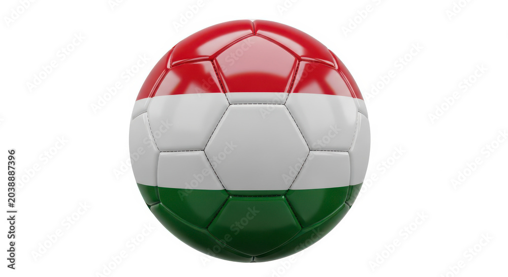 Obraz premium Soccer ball with italian flag colors design