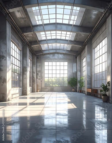 Large industrial loft space