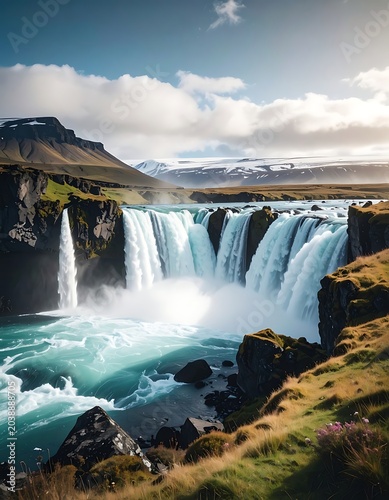 Majestic waterfall cascade (5)