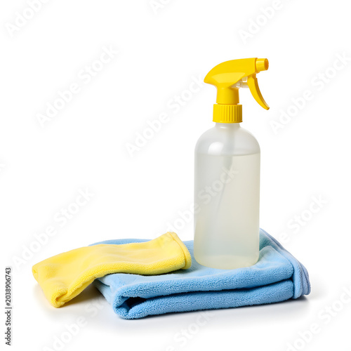 Microfiber car cleaning cloth with spray bottle for vehicle detailing