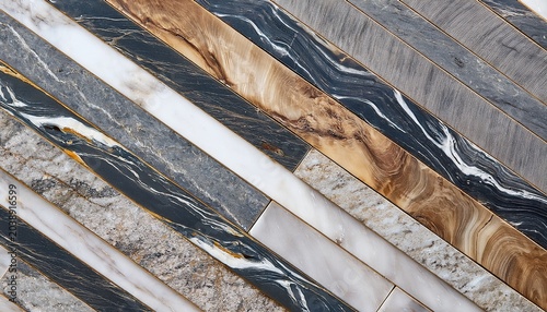 natural polished marble and granite