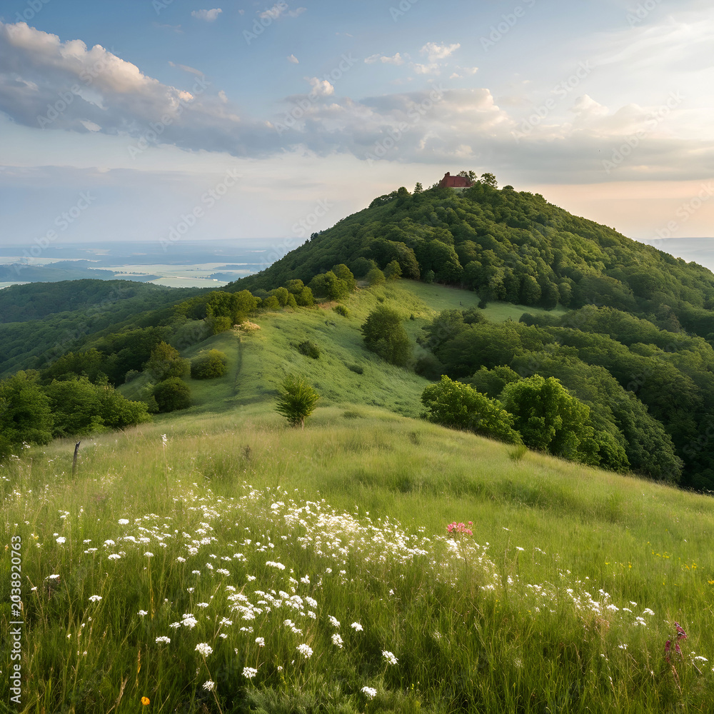 Obraz premium green hill