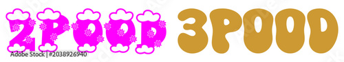 2pood and 3pood stylized text...
