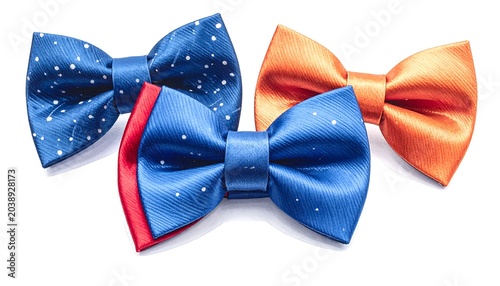 Bow Ties on White.