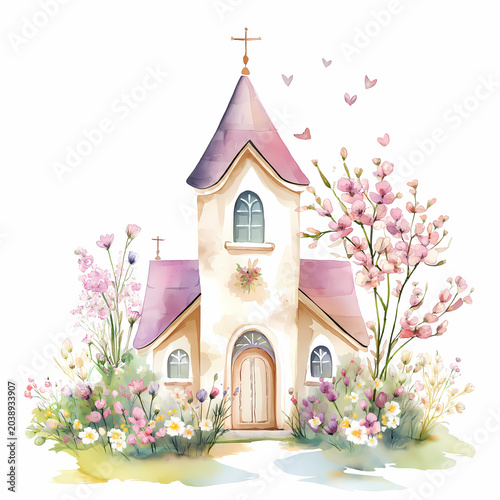 Sweet Spring Church - Whimsical Pastel Dreamhouse