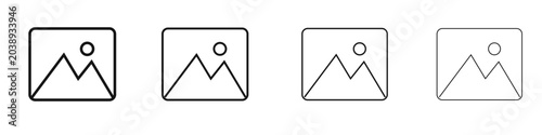 Foto Image icon. Vector isolated pictograms.