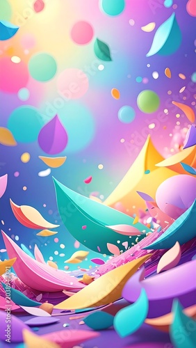 Abstract Pastel Confetti.