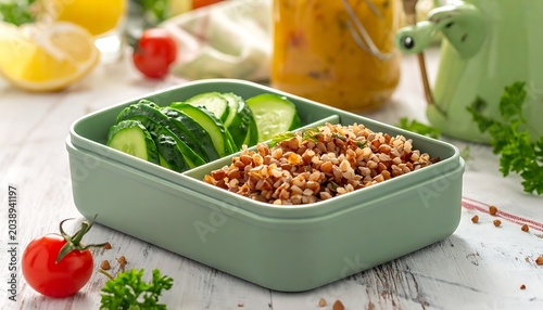 Healthy lunchbox meal