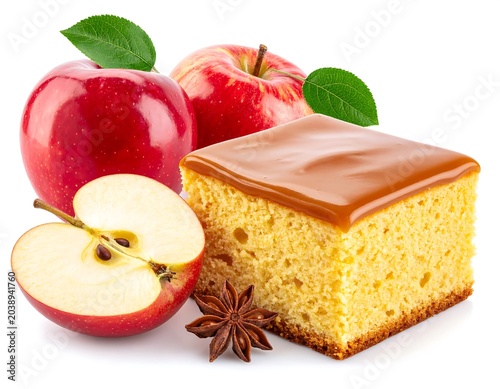 Apple cake dessert.