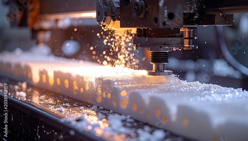 Industrial machining process